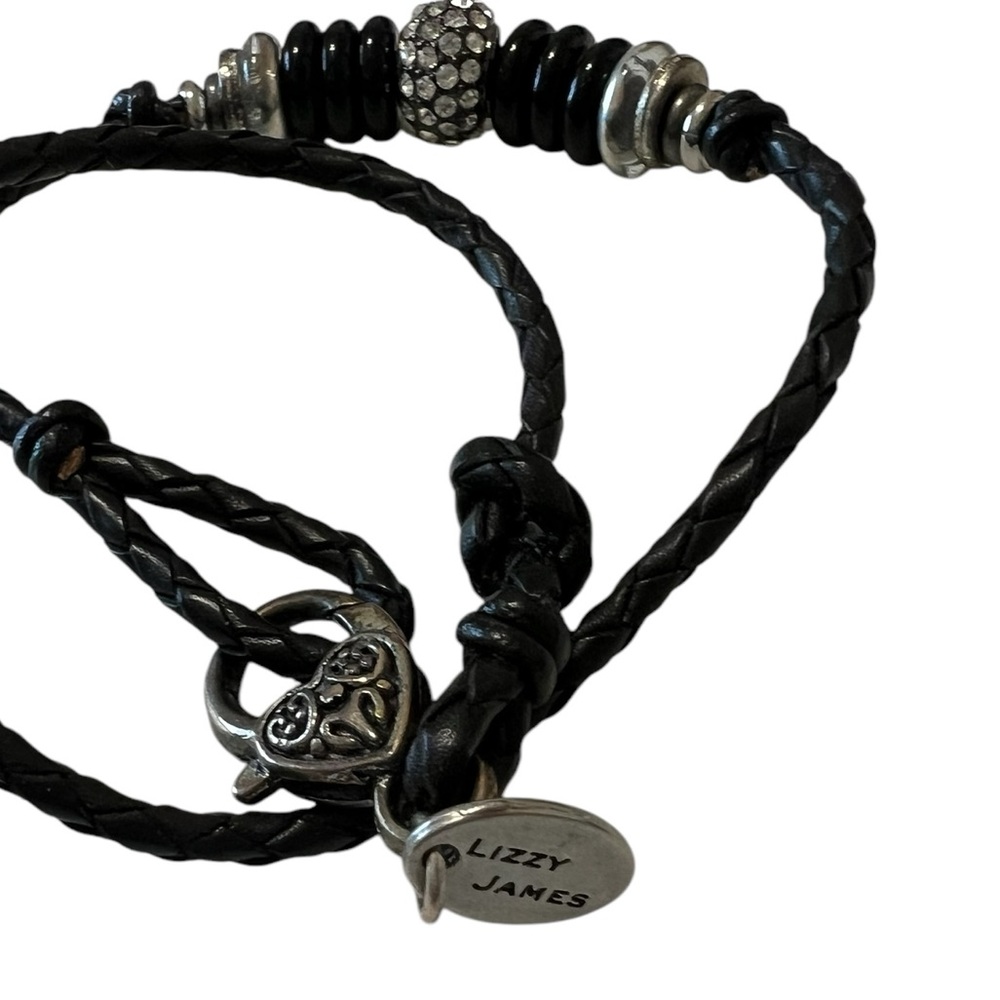 Lizzy James Double Bracelet with Black Cord - Picture 3 of 3